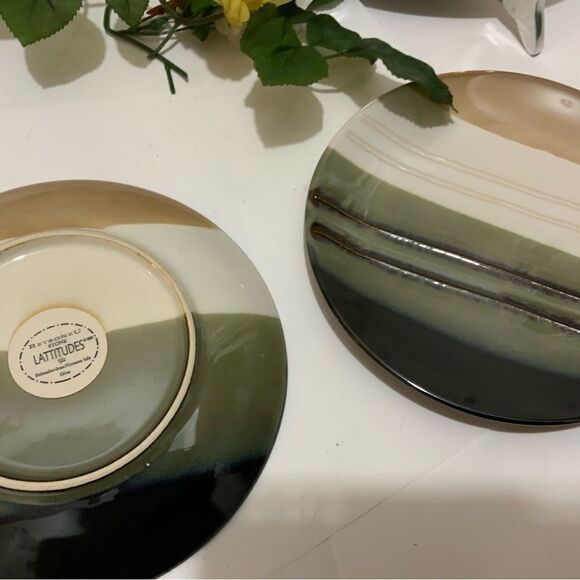 Set of 3 Retroneu Stone Lattitudes 1322 salad plates 7.5” G6 - Picture 6 of 7